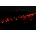 Cotter Bridge lit in red lights