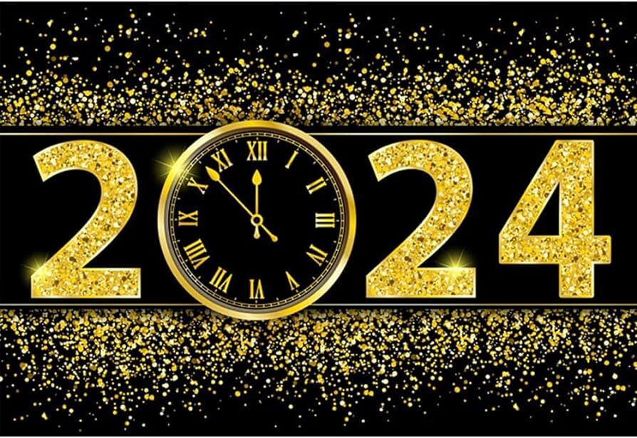 2024 with a clock