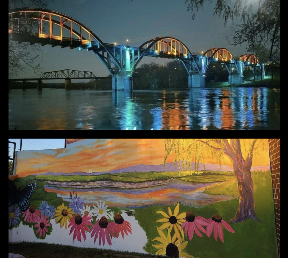 cotter bridge and hospice mural 