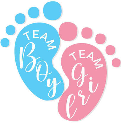 baby feet with boy or girl 