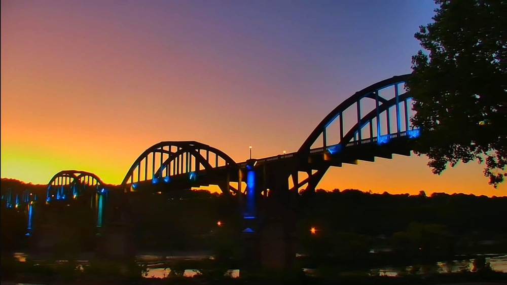 Cotter bridge in sunset