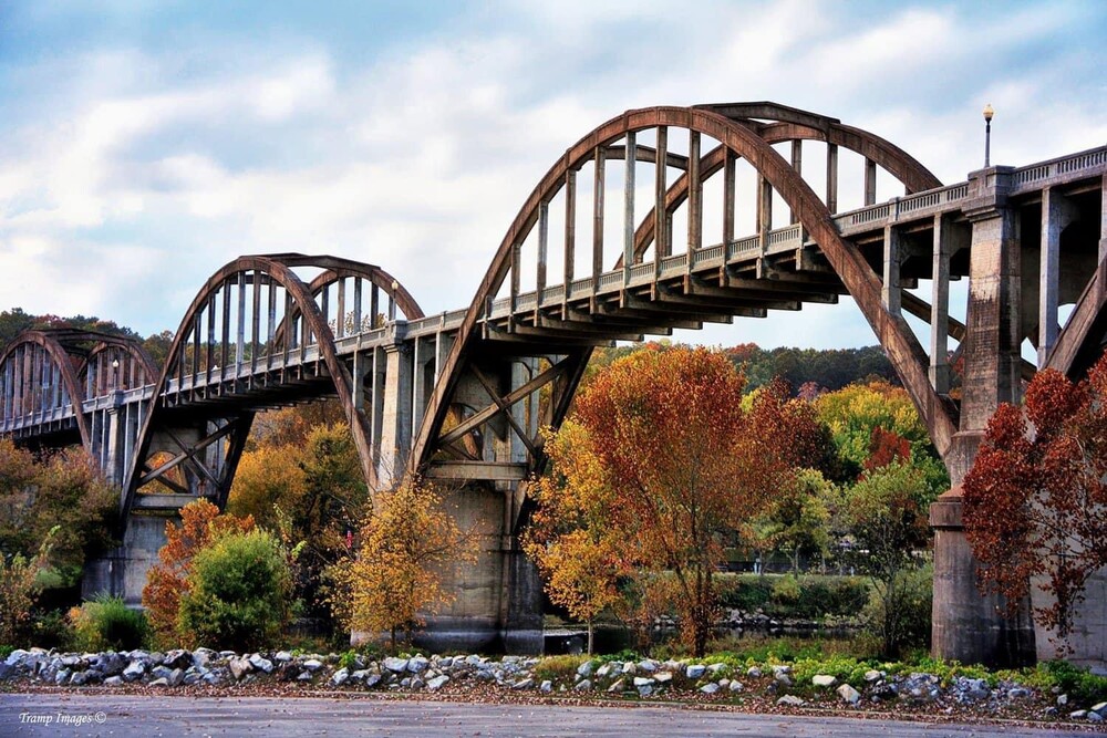 Bridge in the fall