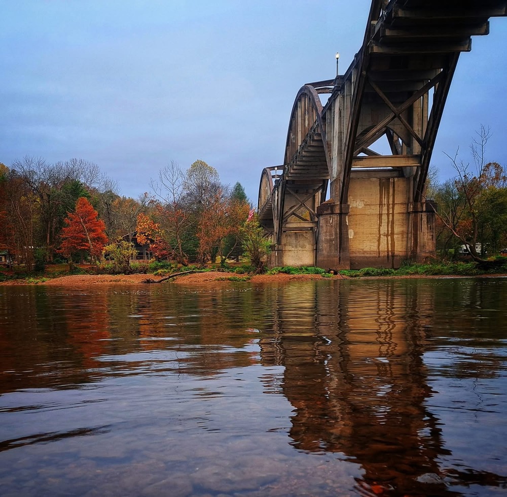 bridge in fall weather
