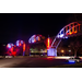 Cotter Bridge changes colors.