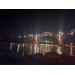 Cotter Bridge lit up in copper tones; photo by Mark Clark