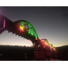 Cotter Bridge all lit up for Christmas by Liz Cunningham